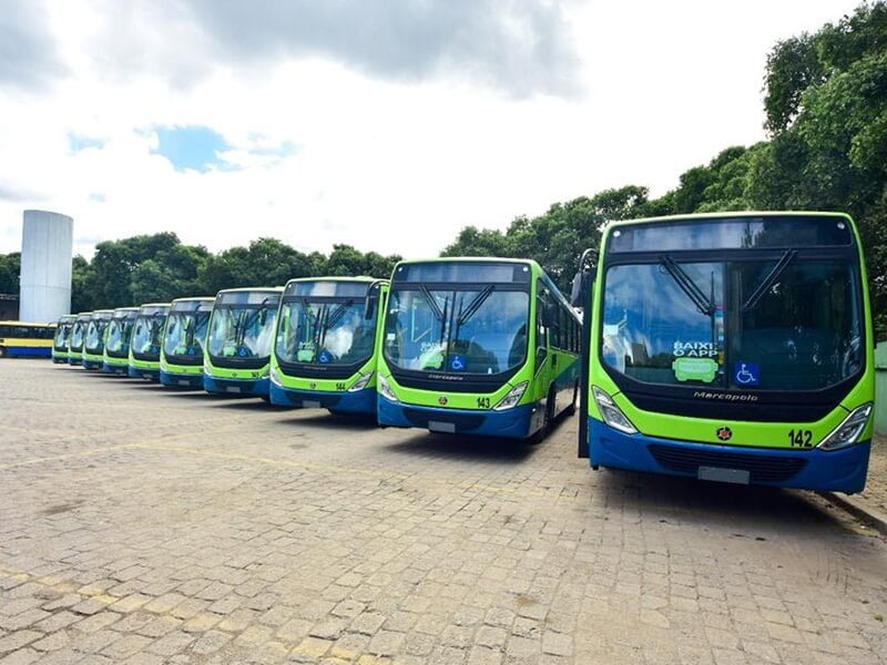 Transporte coletivo urbano renova frota com a chegada de 10 ônibus