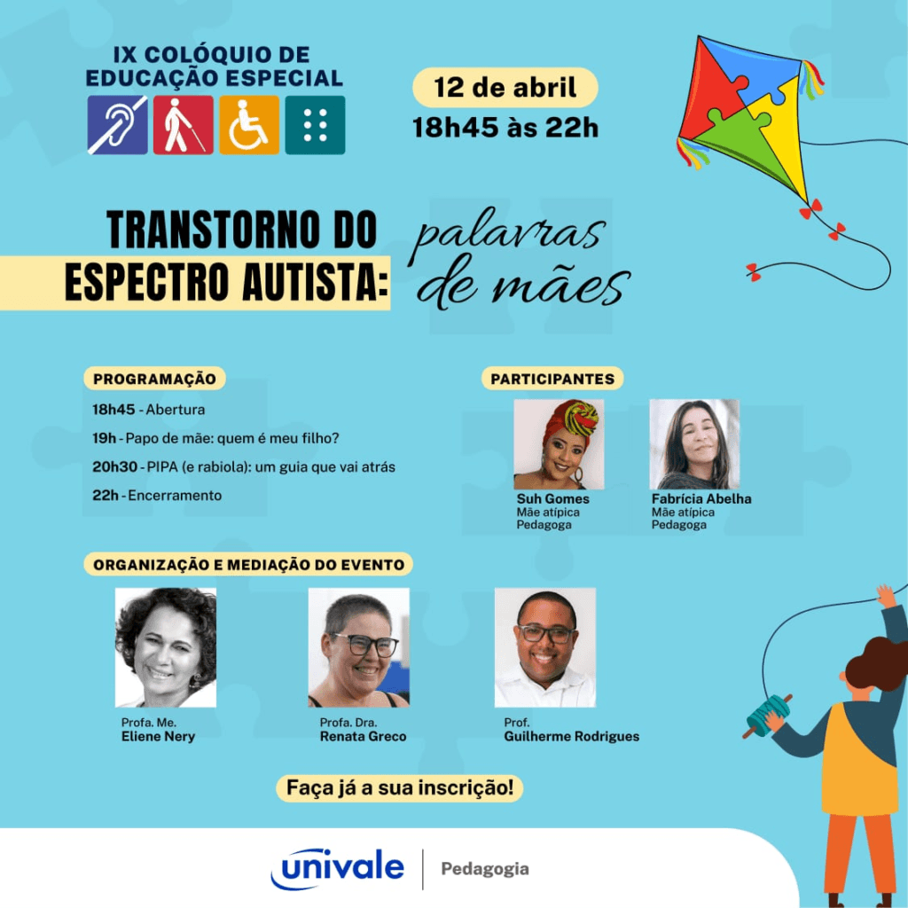 Aberto ao público externo e com inscrições gratuitas, Colóquio de Pedagogia debate educação inclusiva para alunos autistas 1 image 162