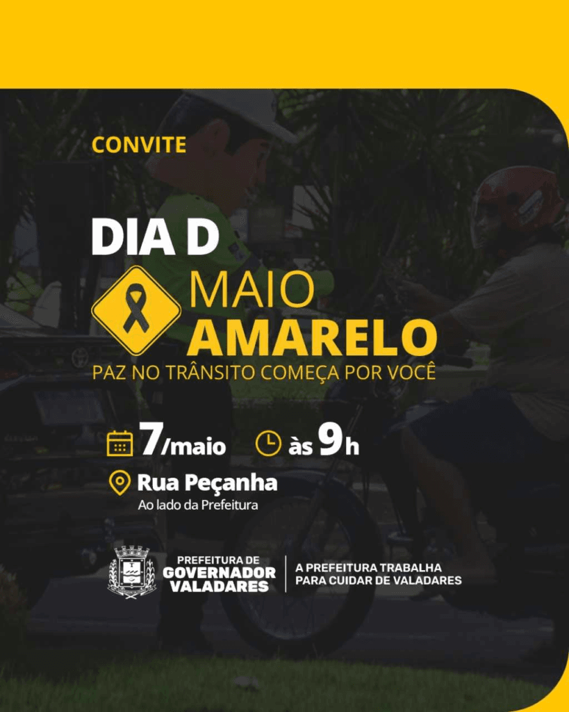 Dia D do Maio Amarelo traz reflexão sobre paz no trânsito em evento nesta terça (6) 1 image 22