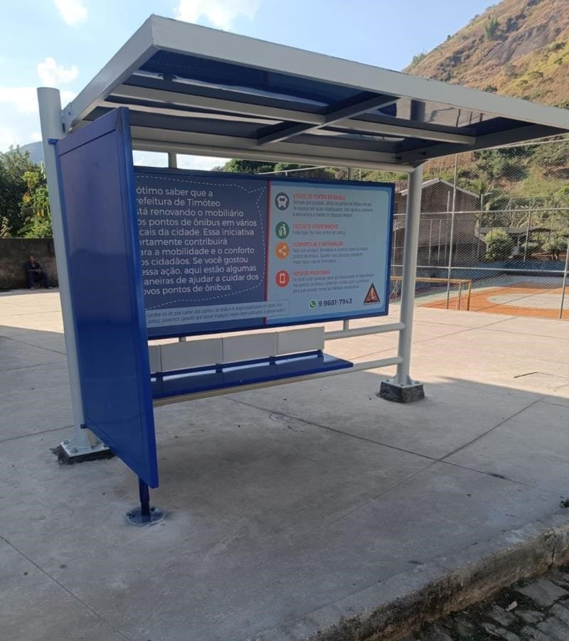 Prefeitura instala novos abrigos para pontos de ônibus em diversos bairros de Timóteo 1 I034657 1