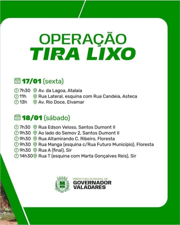 Operação Tira Lixo - Uma cidade mais limpa! 2 17371077895952248326389758255247