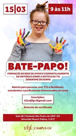 Evento sobre Síndrome de Down (T21) busca promover rede de apoio e troca de experiências em GV 1 17411698548002422967599465010883