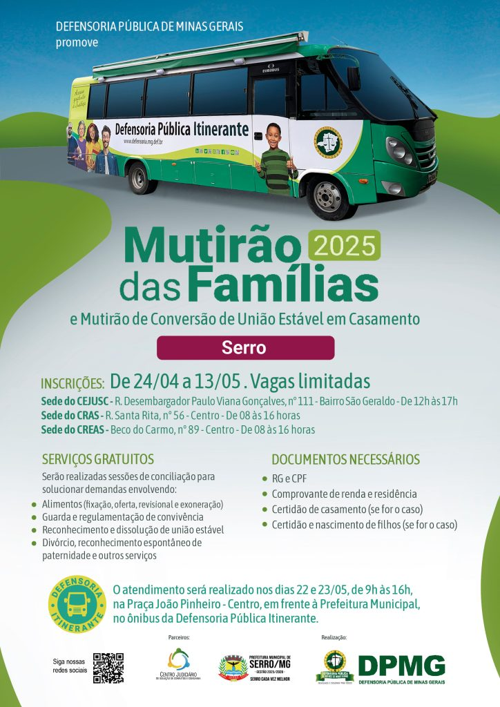 DPMG realizará Mutirão das Famílias e Mutirão de Conversão Estável em Casamento no Serro. Inscrições vão até 13/5 1 image 151