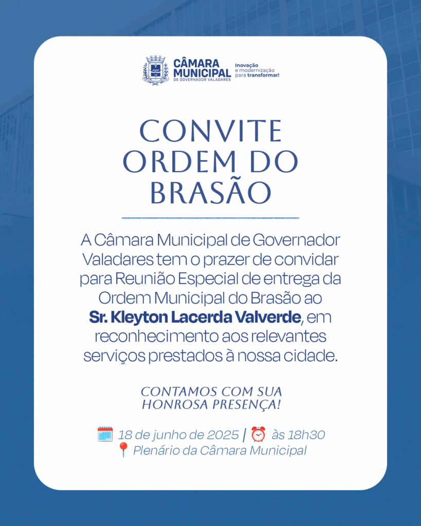 Câmara de Governador Valadares: Homenagem Ordem do Brasão a Kleiton Valverde 1 image 231