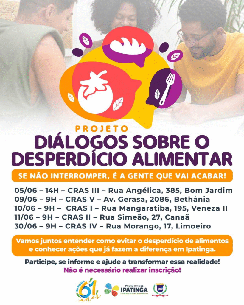 Prefeitura de Ipatinga promove ciclo de diálogos sobre desperdício de alimentos nos CRAS da cidade 1 image 45